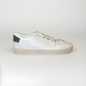 Thousand Fell Men's Lace up Sneakers White Size 9.5 Green